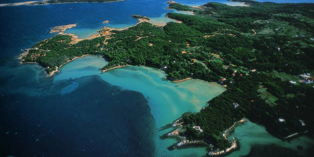 Paradise beach in Lopar on island Rab
