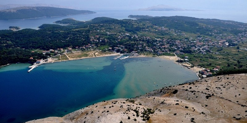 Paradise beach in Lopar on island Rab